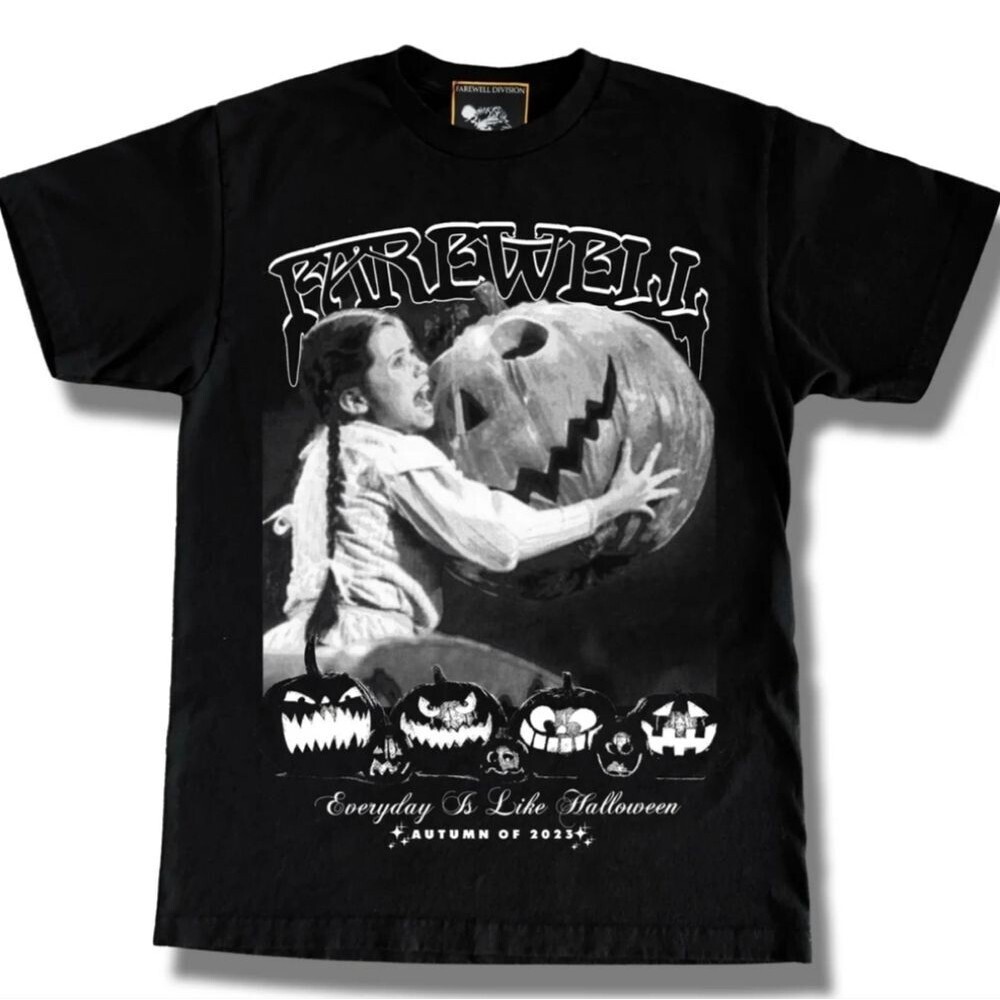FAREWELL DIVISION Everyday is Like Halloween T-Shirt Wednesday Pumpkin Tee XL